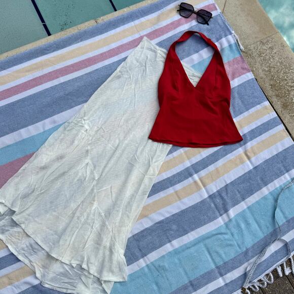 NWT, Free People Red Halter Top – Size XS - Picture 6 of 6